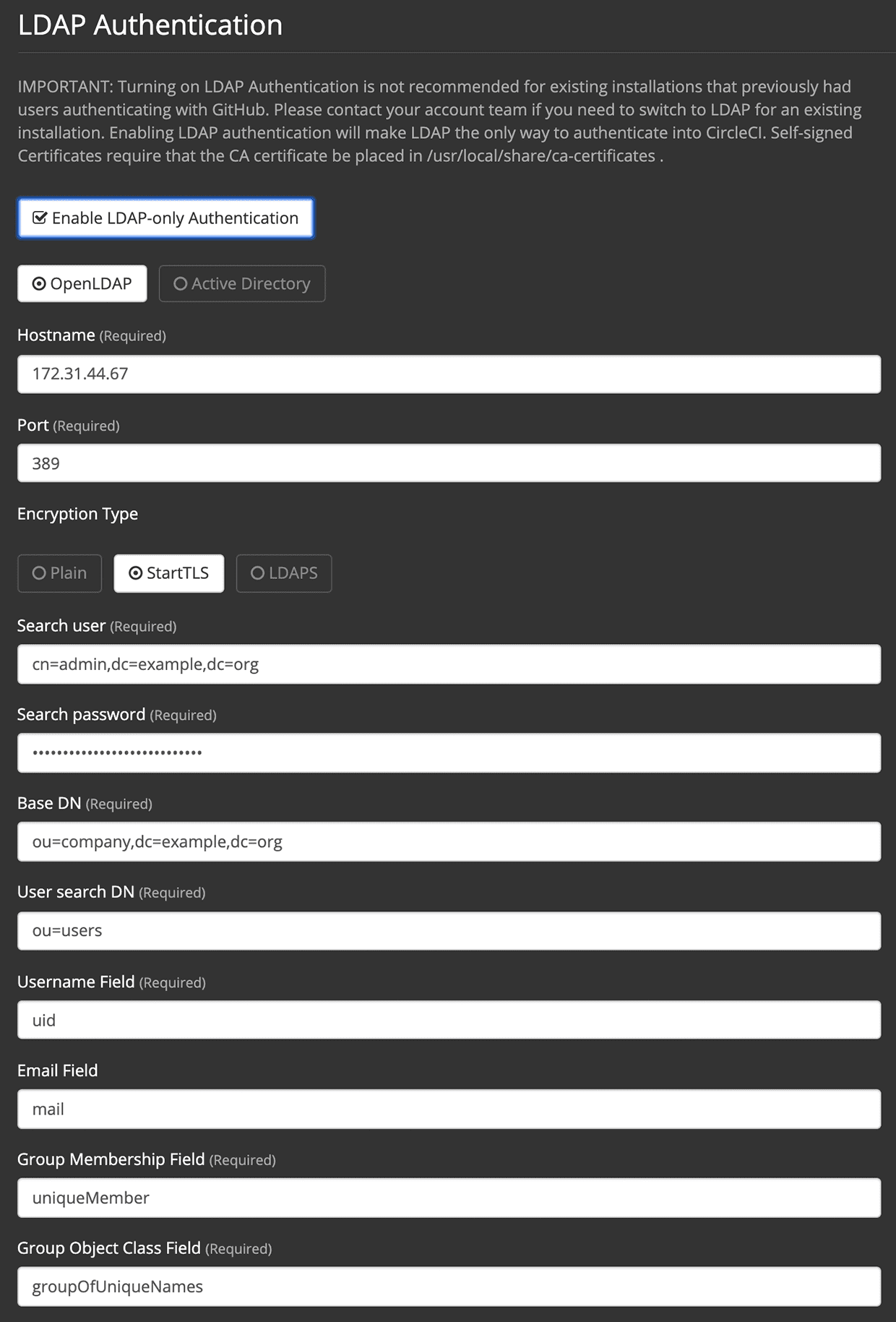 LDAP Example