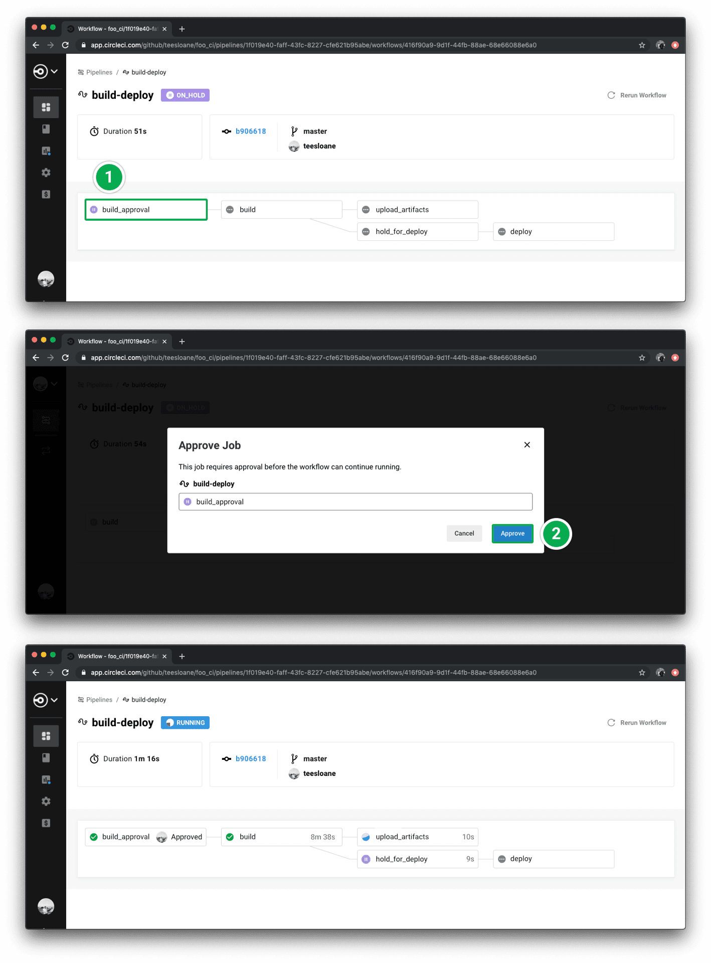 Approved Jobs in On Hold Workflow