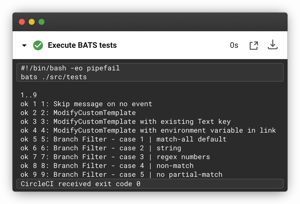 Unit testing BASH with BATS-Core