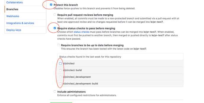 Uncheck GitHub Status Keys
