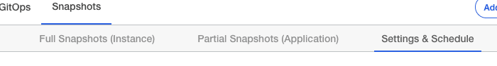 Snapshots Selected
