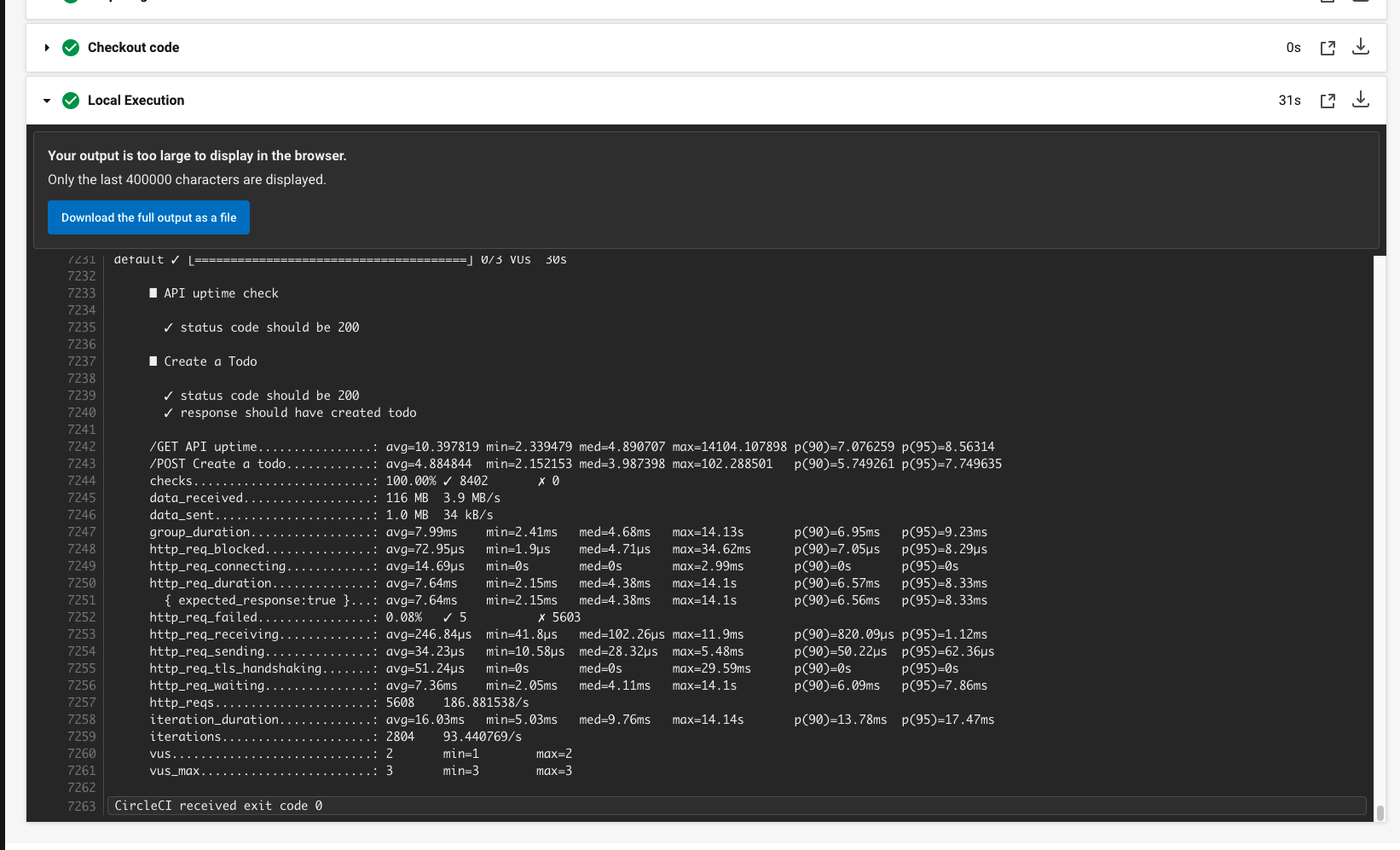 CircleCI に k6 が統合