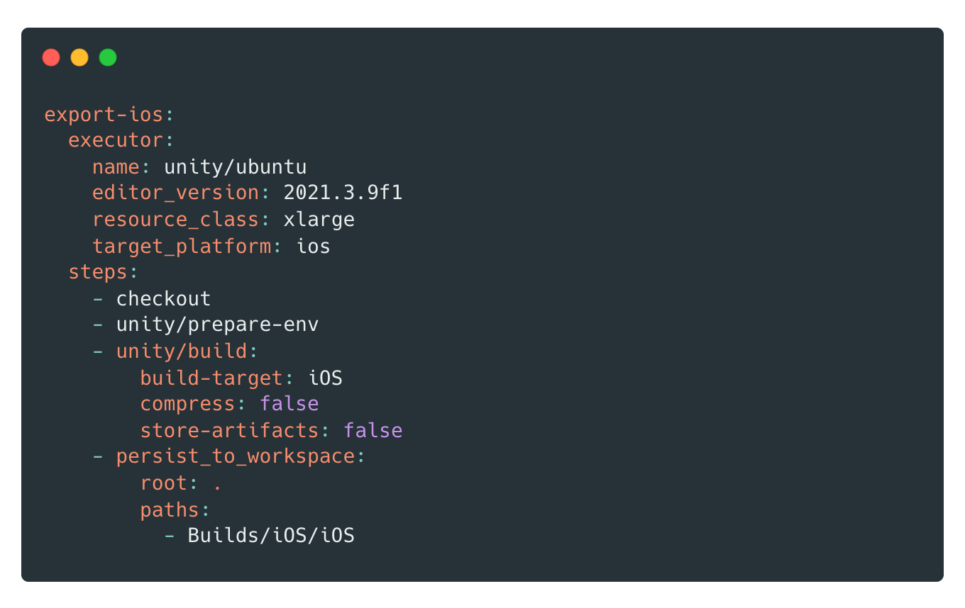 iOS プラットフォームへのビルド